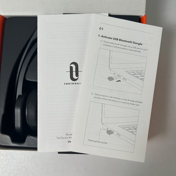 TaoTronics TT-BH041 Wireless Bluetooth Mono Headset Microphone USB Adapter - Picture 13 of 13